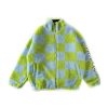 Checkerboard Green Sherpa Jacket