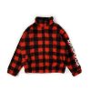 Checkerboard Red Sherpa Jacket